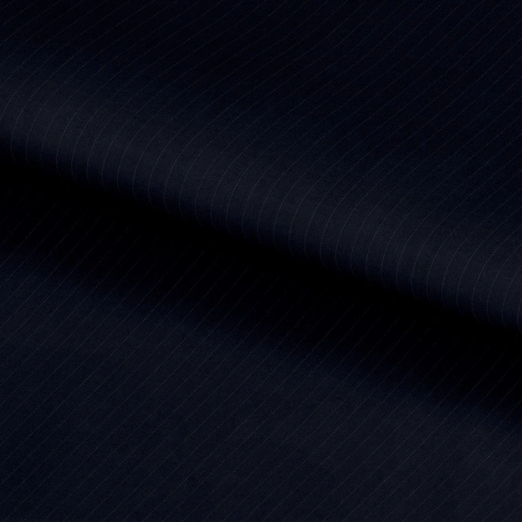 Deep Navy Blue Pinstripes