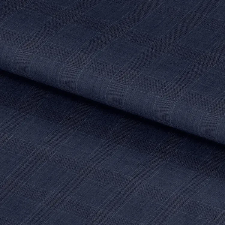 Light Denim Blue Windowpane