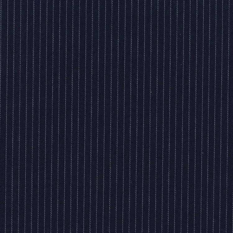 Navy with Gray Pencil Stripes