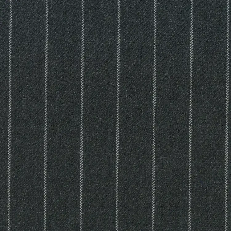 Medium Gray with White Chalk Stripe