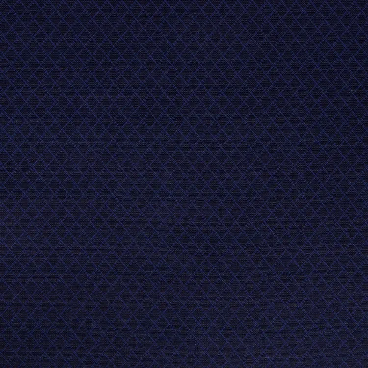 Navy Blue Diamond Texture Shirt Fabric
