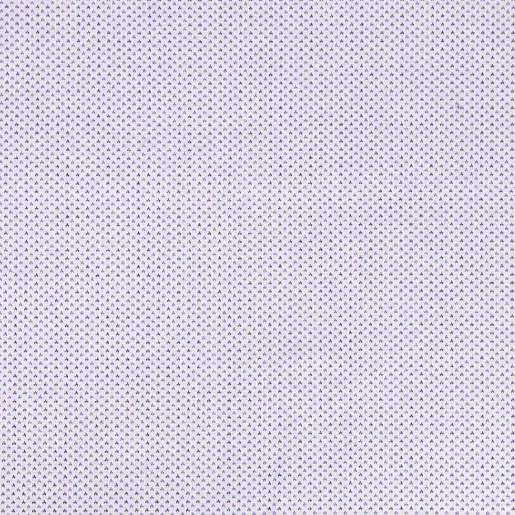 Blue Small Heart Design On White Shirt Fabric