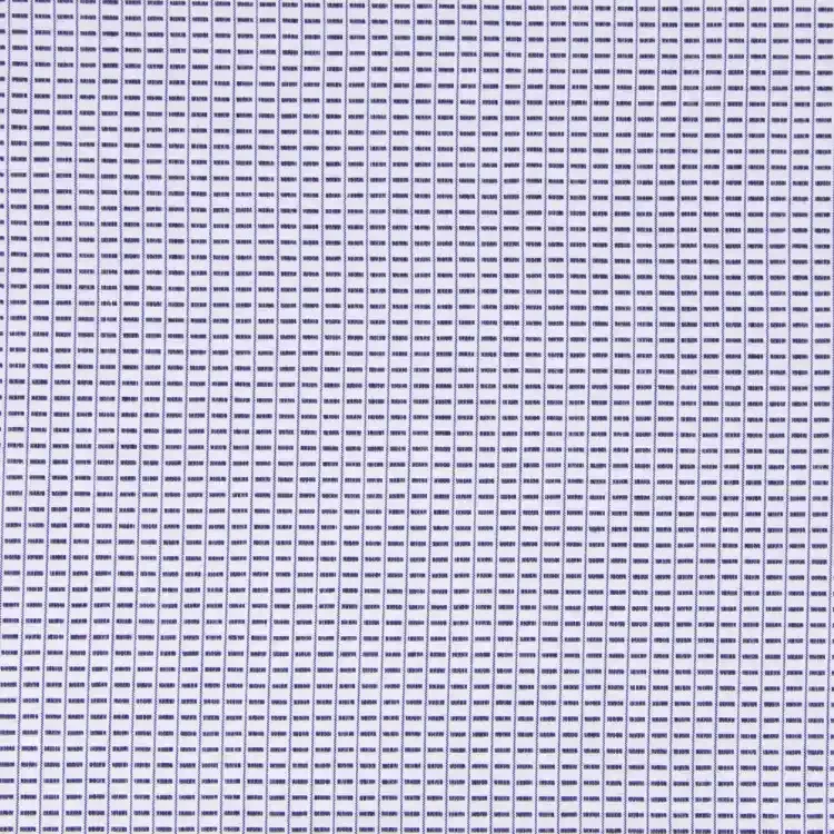 Navy Blue Stripe On White Pattern Shirt Fabric