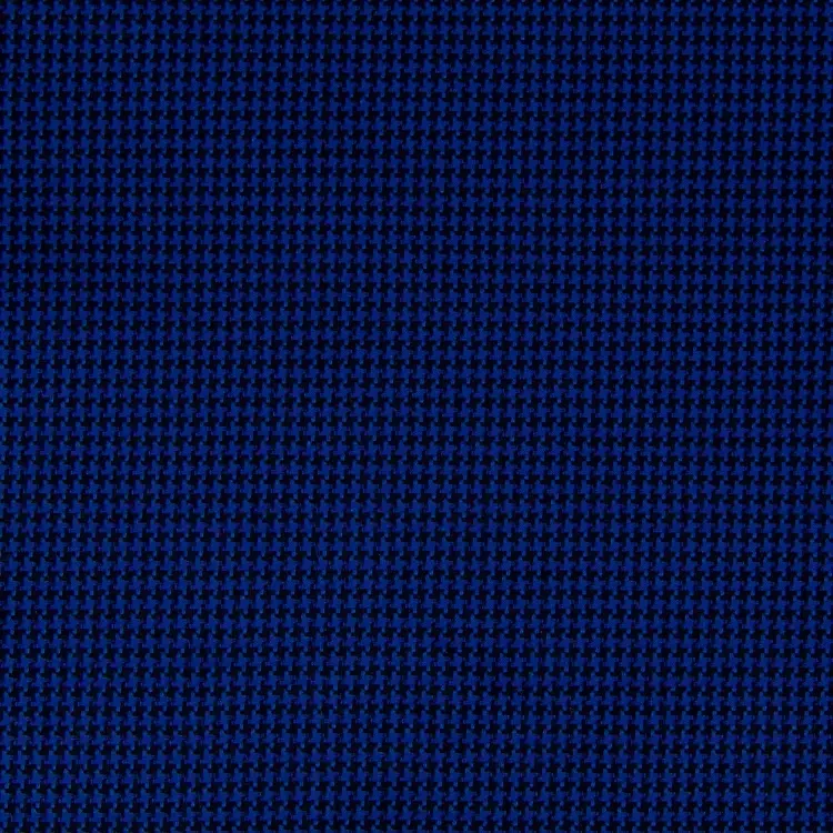 Navy and Black Houndstooth Shirt Fabric