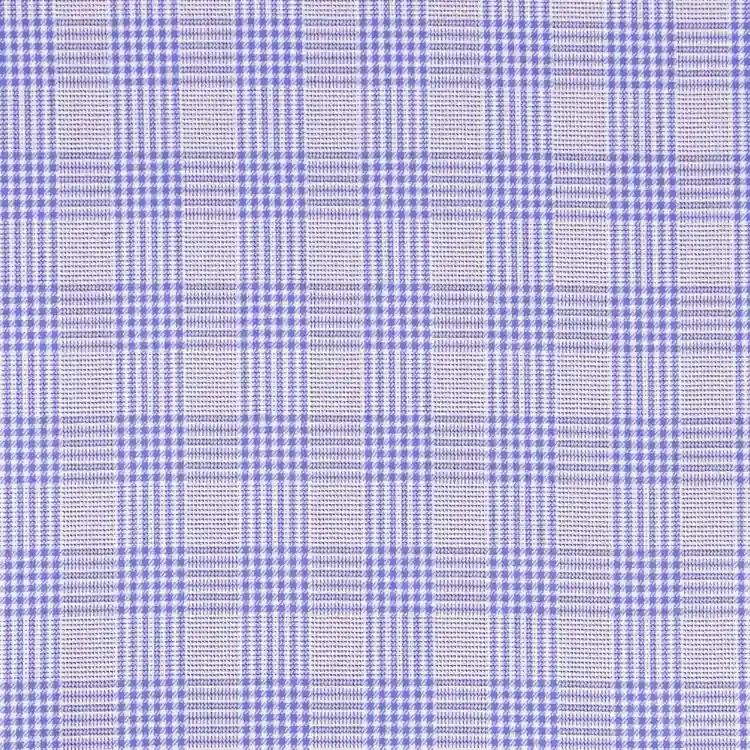 Dark Blue Check Shirt Fabric
