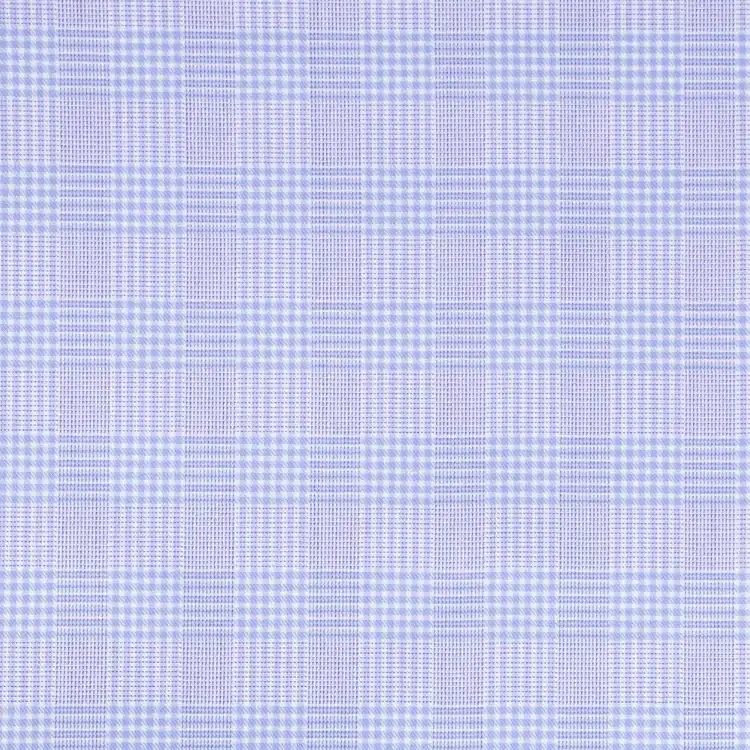 Light Blue Check Shirt Fabric