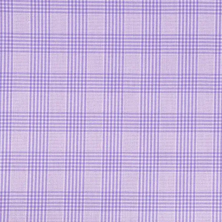 Purple Check Shirt Fabric
