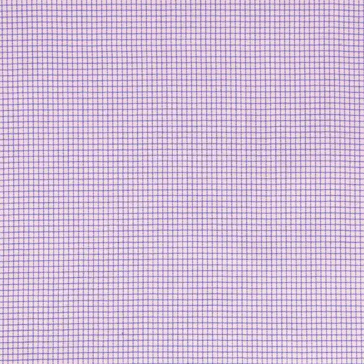 Blue Micro Check On Pink Shirt Fabric