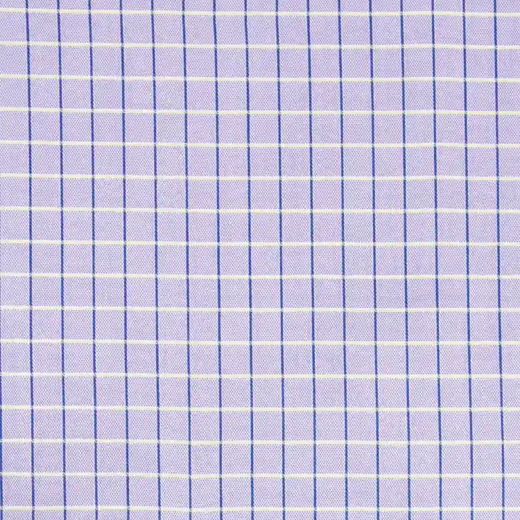 Blue and Green Check Shirt Fabric