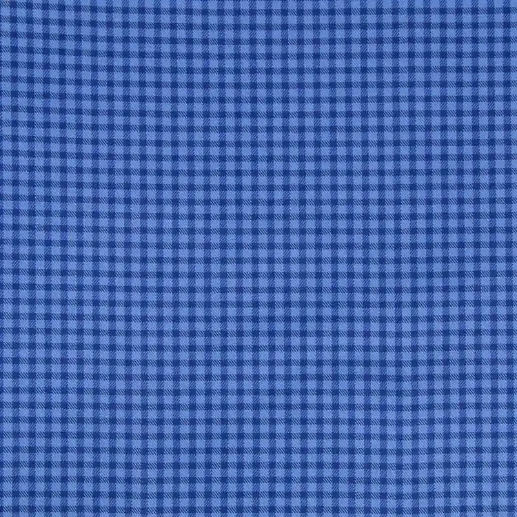 Yale Blue Check Shirt Fabric