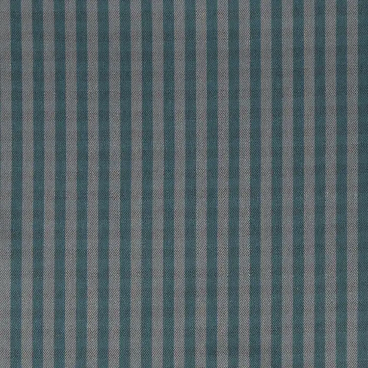 Teal and Gray Check Shirt Fabric