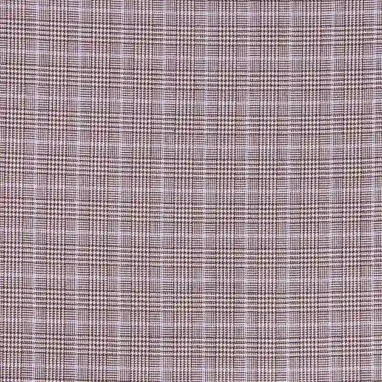 Gray and Light Blue Check Shirt Fabric