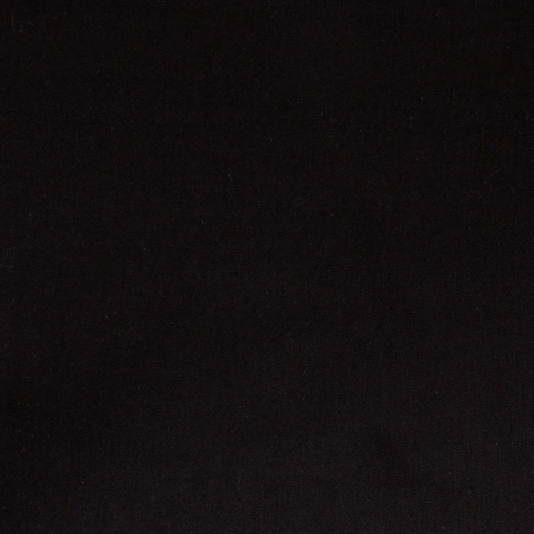 Black Solid Shirt Fabric