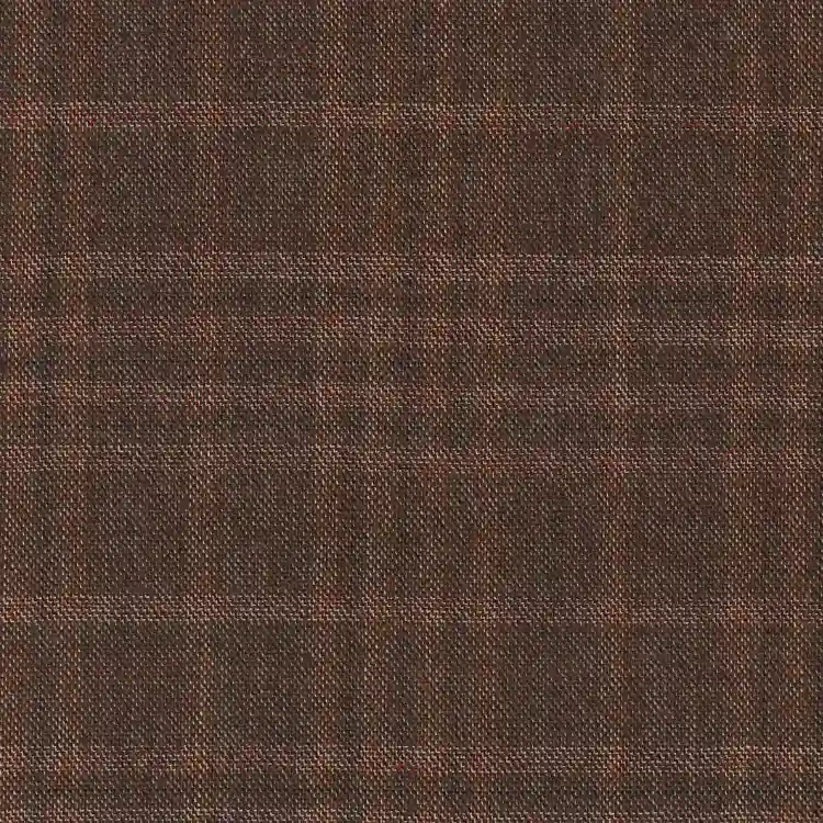 Brown with Burnt Orange Check