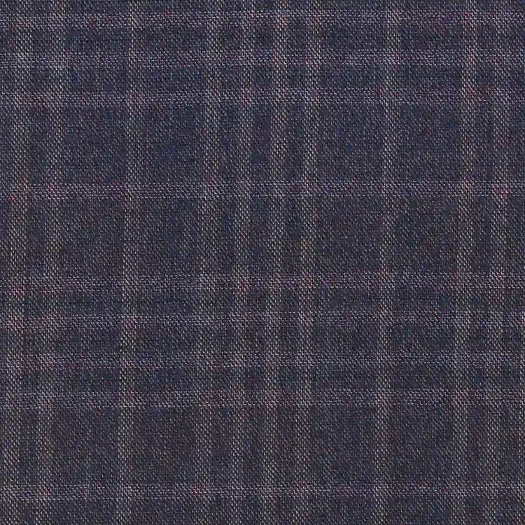 Dark Purple with White Check