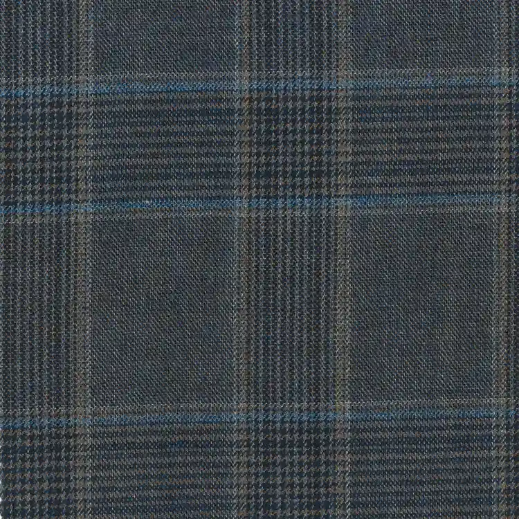 Brown with Blue Windowpane