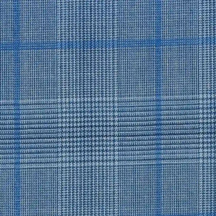 Light Blue with Baby Blue Check