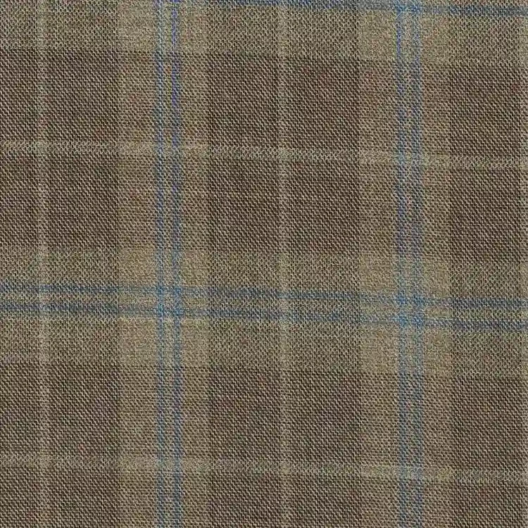 Brown with Tan and Bue Check