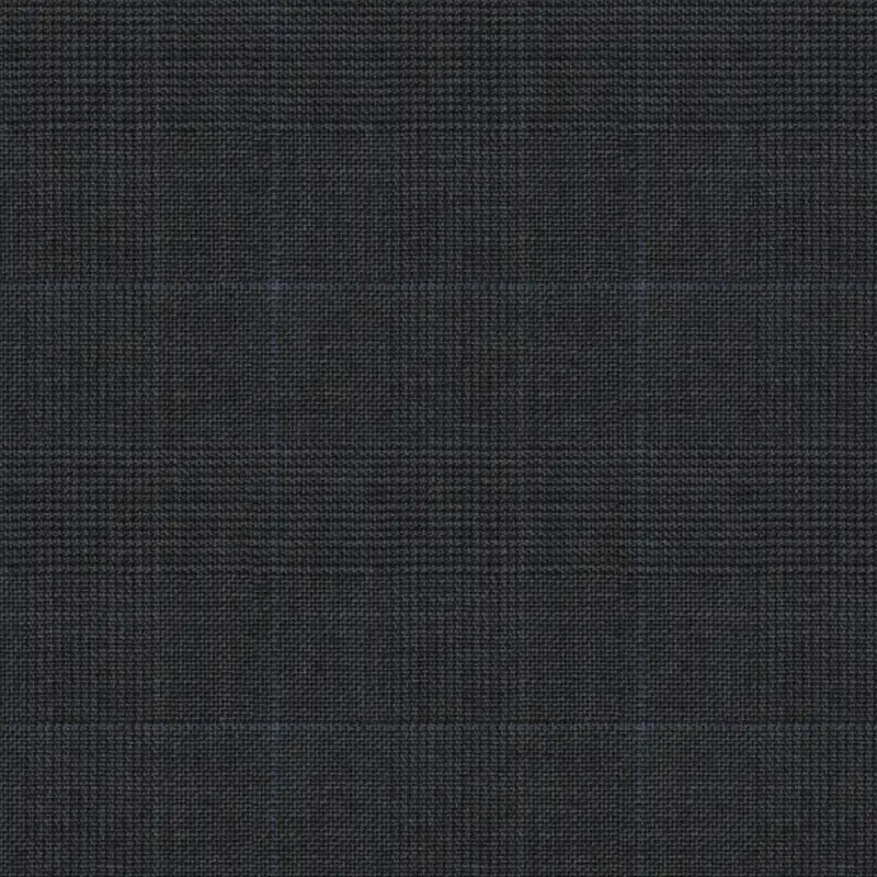 Dark Gray Prince Of Wales With Blue Check