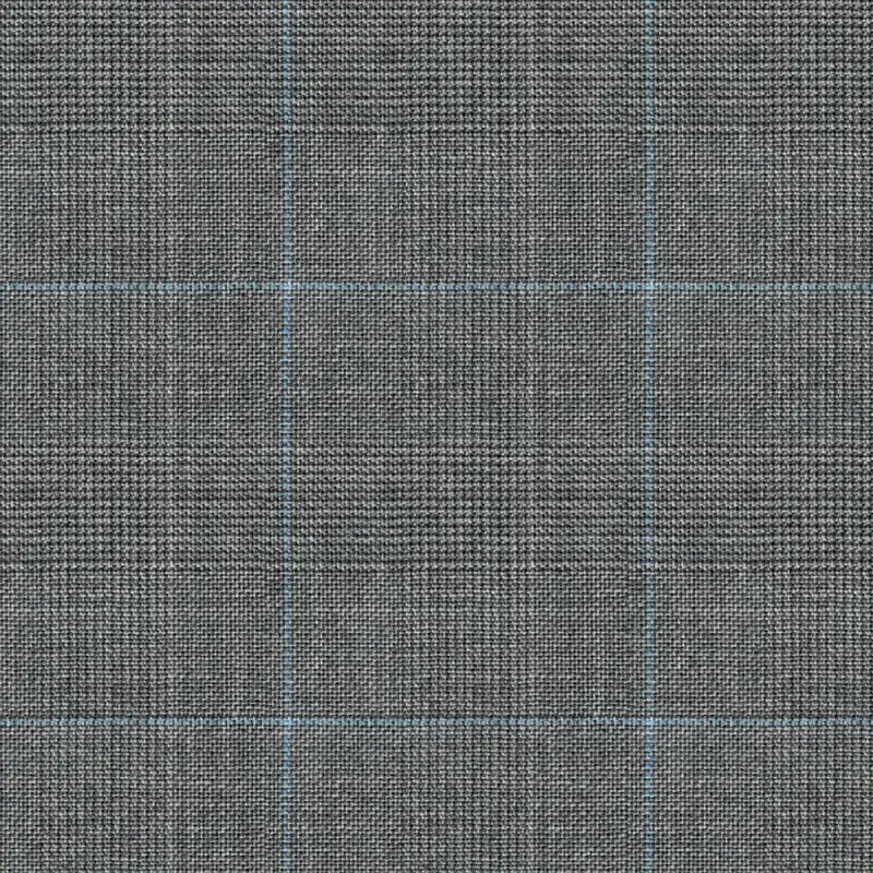 Light Gray Prince Of Wales With Blue Check