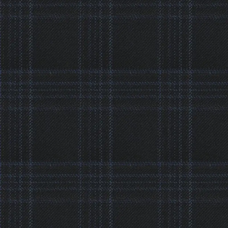 Blue With Brown Check