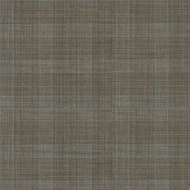 Light Tan With Teal Green Check