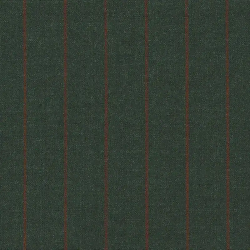 Green With Burnt Orange Stripe