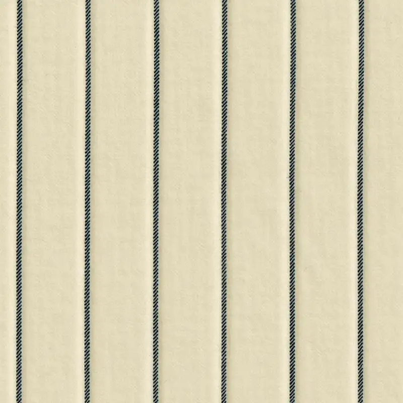 Cream With Black Chalk Stripe