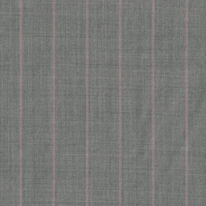 Light Gray With Light Pink Chalk Stripe