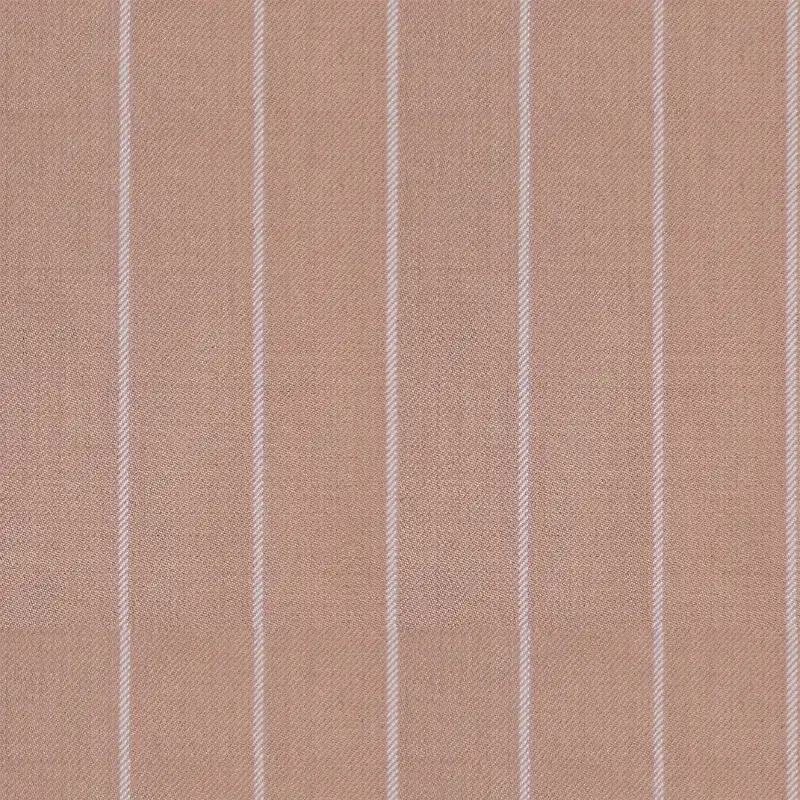 Coral With Light Pink Chalk Stripe