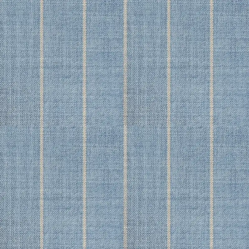 Light Blue With Yellow Chalk Stripe