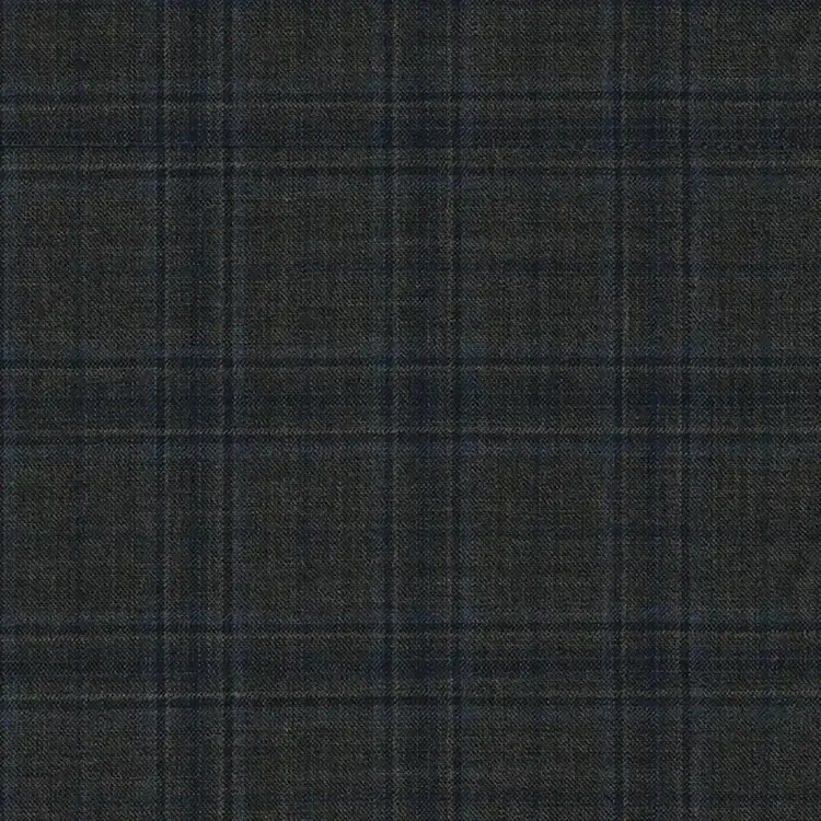 Gray with Blue Plaid