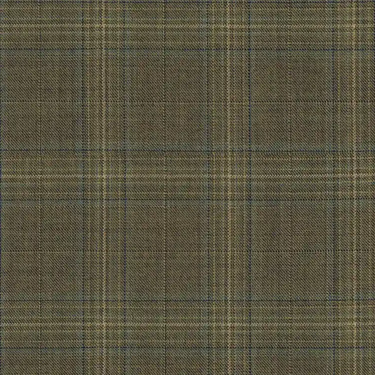 Navy Blue with Rust Windowpane