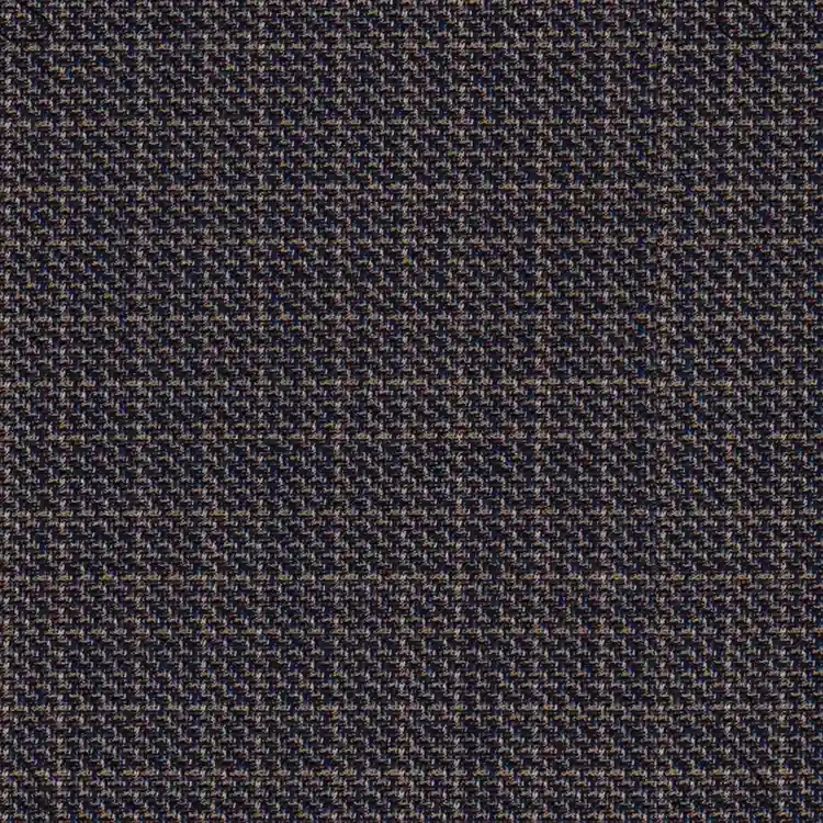Tan and Blue Hopsack Melange