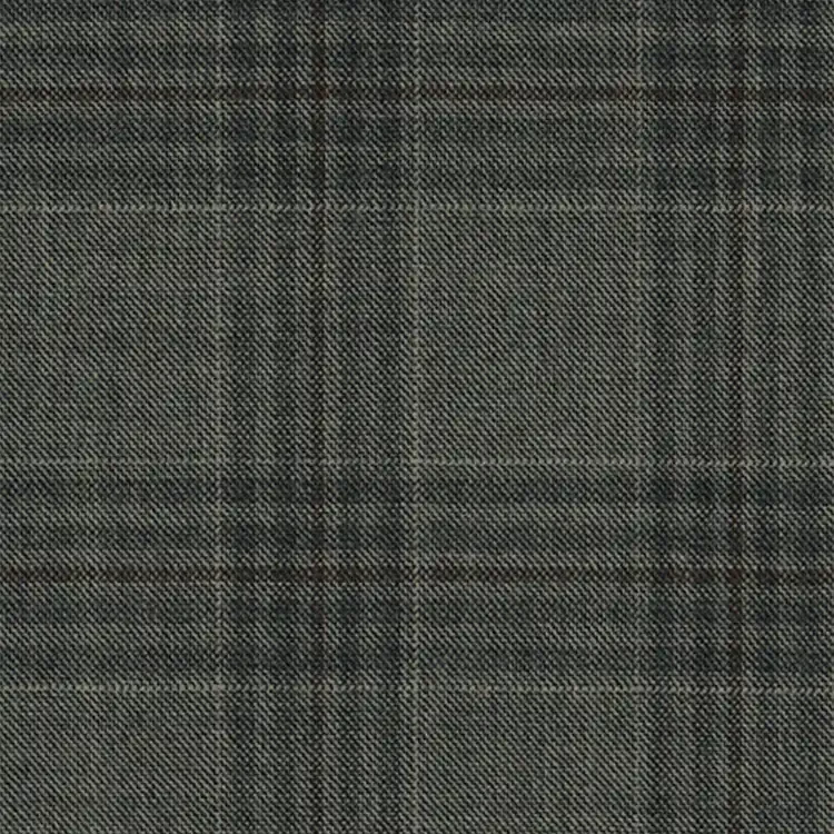 Gray with Metal blue prince of wales check