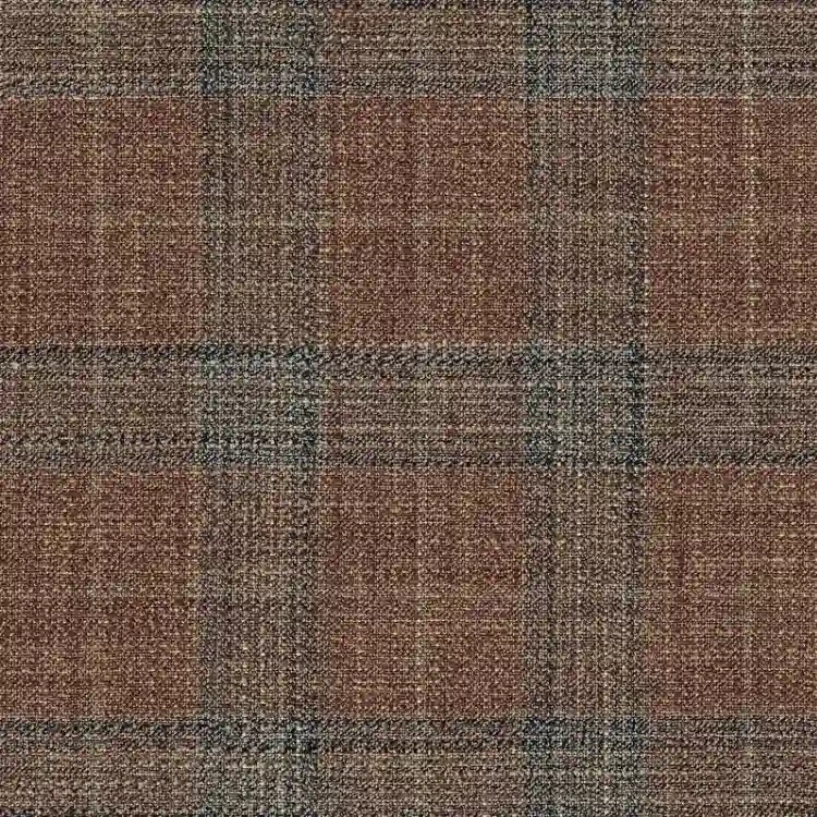 Rust Brown with Navy Check