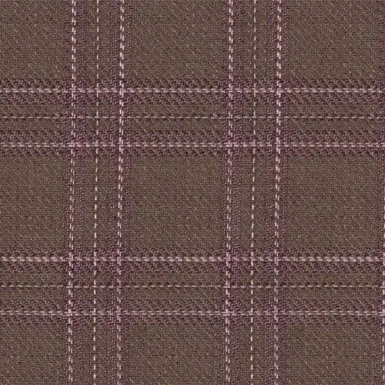 Olive Brown with Light Pink and Burgundy Check