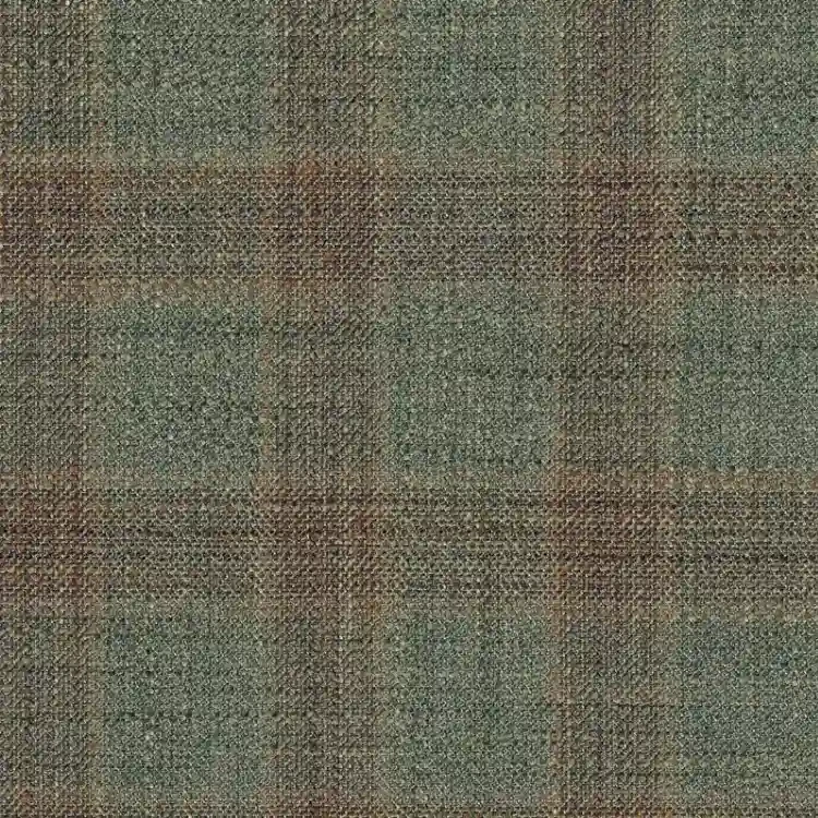 Green, Tan and Maroon Check