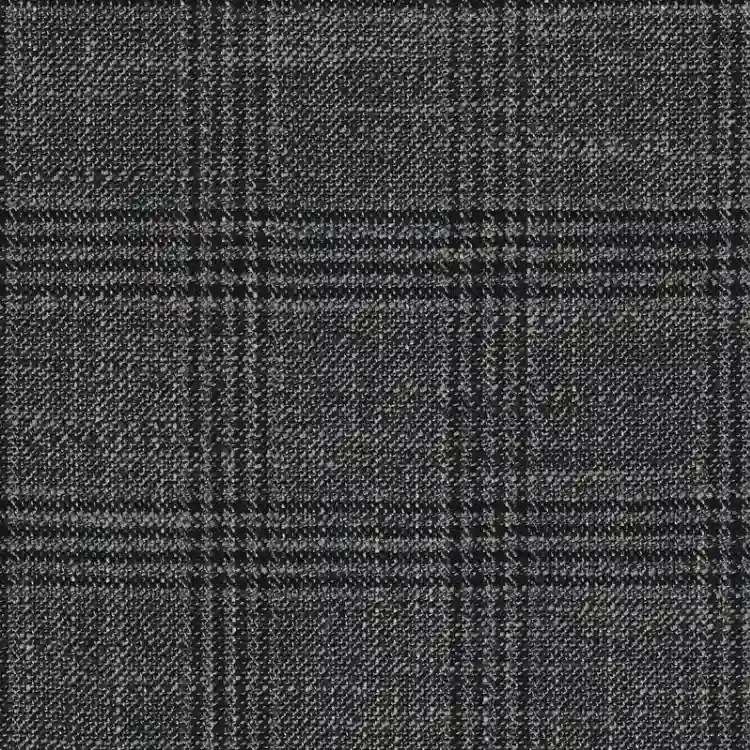 Charcoal Gray with Black Check