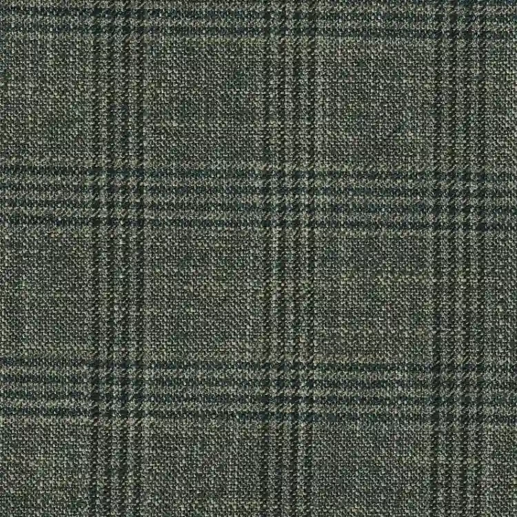 Green with Navy Check