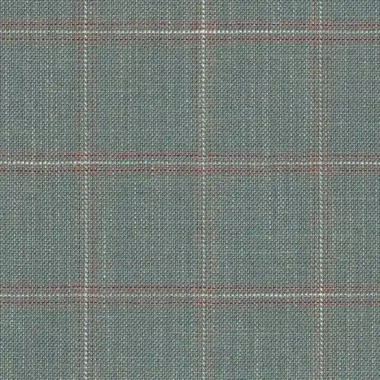 Old Sage with Orange and Silver Check
