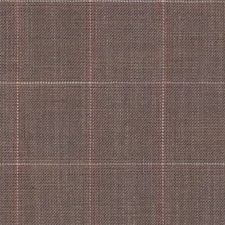 Tan Brown with Silver Check