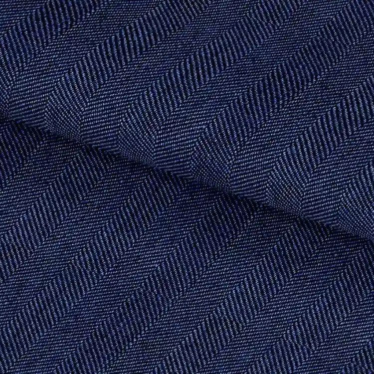 Blue Herringbone