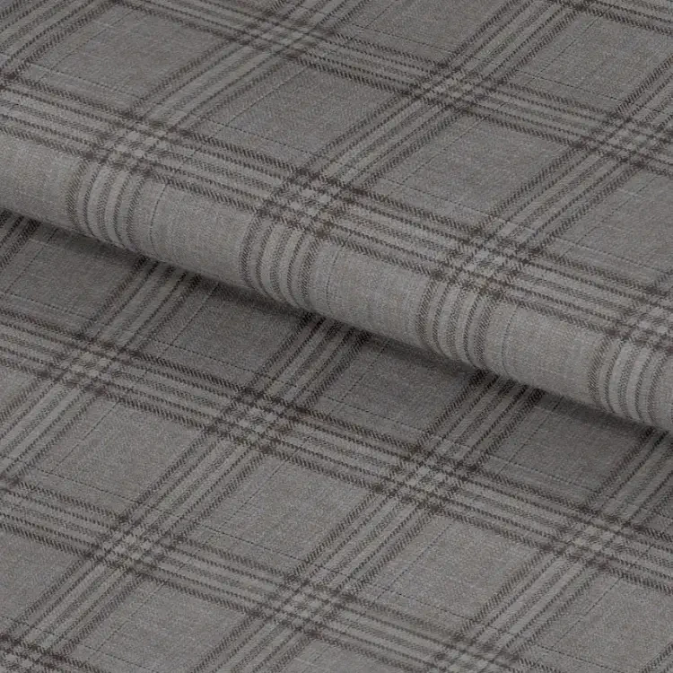 Beige Gray with Brown Check