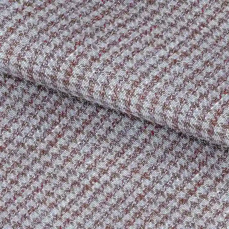 Red Brown and Beige Houndstooth