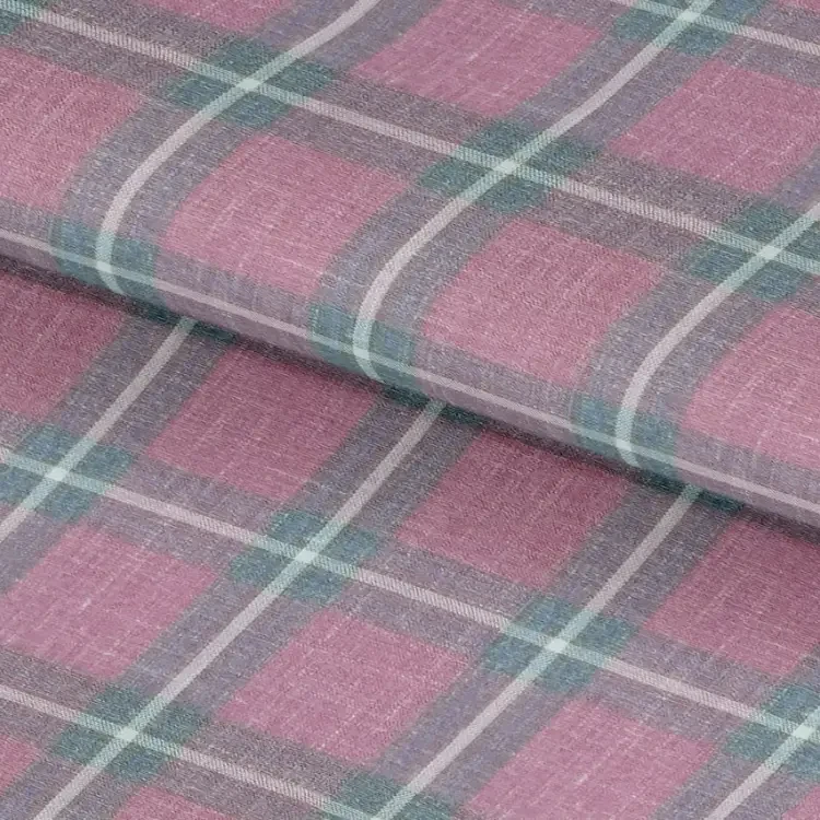 Pink with Green Check