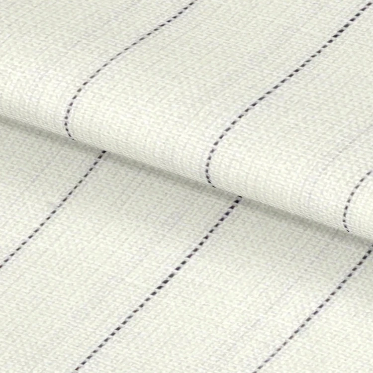 Cream with Dark Blue Stripe