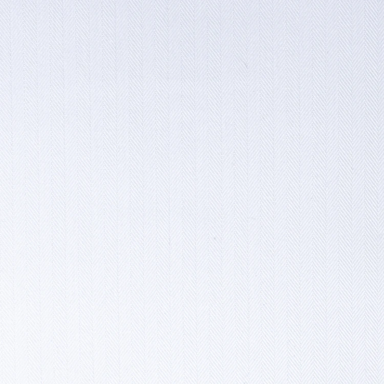 White Herringbone Shirt Fabric
