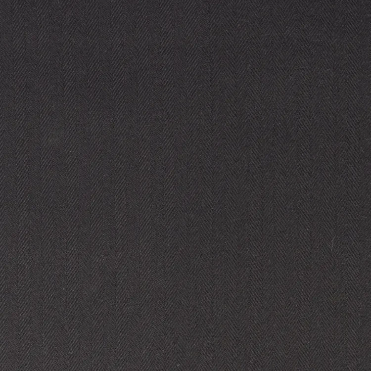 Black Herringbone Shirt Fabric