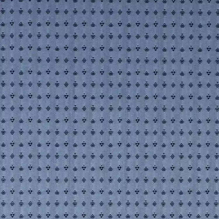 Steel Blue Self Texture Shirt Fabric